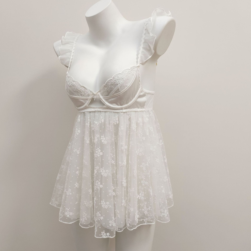 Moteriška vasarinė tinklinė naktinukė su flokavimo efektu, sling stilius, V formos iškirptė, be rankovių, kvėpuojanti ir patogi, 80–90% poliesterio