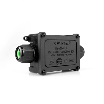 E-WeiChat cutie de jonctiune pentru cabluri IP68 - din plastic, 1 intrare / 1 ieșire, pentru iluminat exterior (Cod Ew-2068s25730)