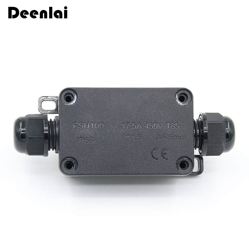 Cutie de conexiuni pentru exterior, etanșă, cu terminal, mini tip, 1 intrare și 1 ieșire, IP66