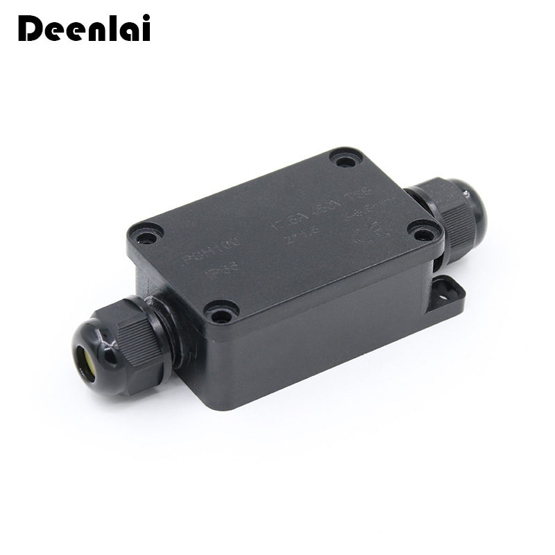 Cutie de conexiuni pentru exterior, etanșă, cu terminal, mini tip, 1 intrare și 1 ieșire, IP66