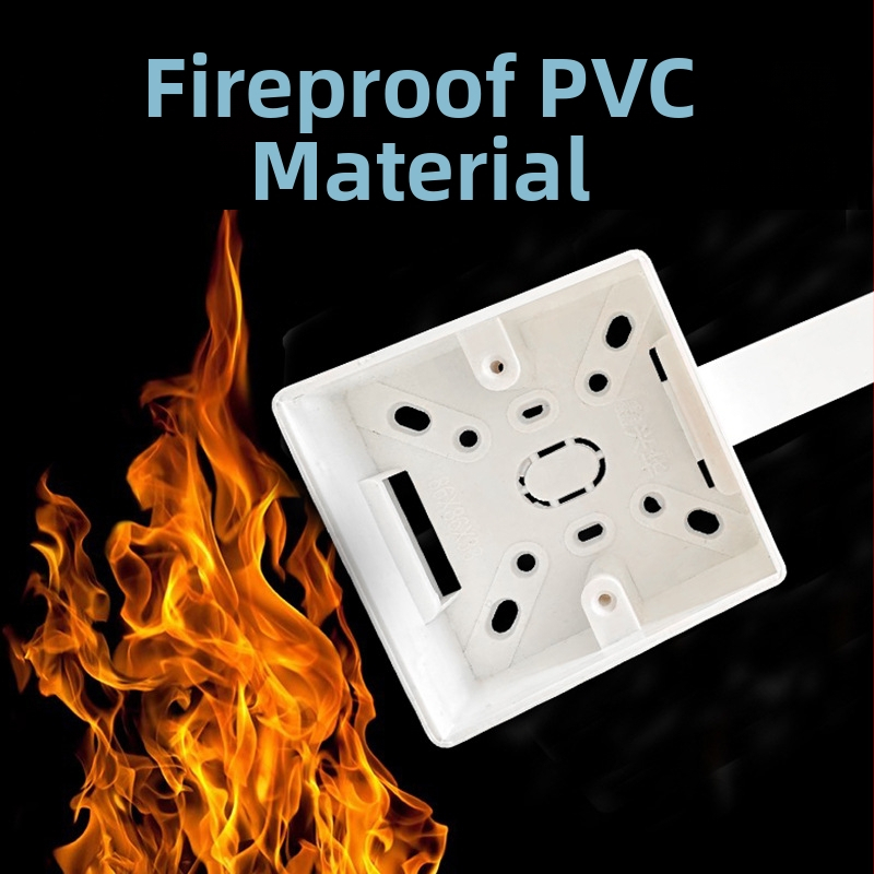 PVC ohňovzdorná skrinka typu 86 s vypínačom, povrchová montáž