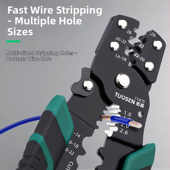 Topson antistatinių laidų išėmimo ir krimpavimo žnyplės, 253 g