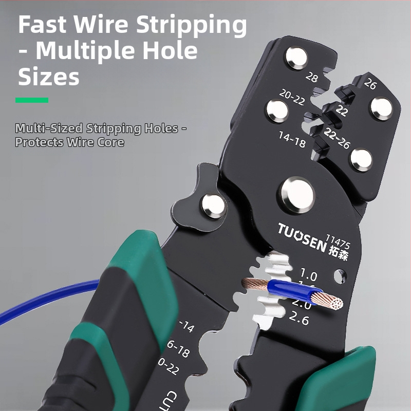 Topson antistatiskas vadu noņemšanas un krimpēšanas knaibles, 253 g