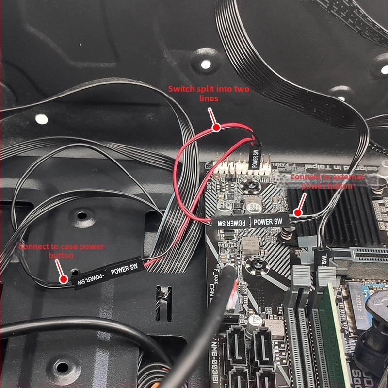 Datoram POWER P1 barošanas sadalītāja kabelis, divas izejas, saglabāta restartēšanas funkcija, garums 0.12 m, vadītājs sakaļķots, niķeļa pārklājums