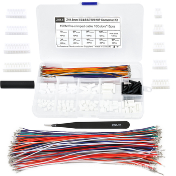 Rong yuwei 230 komada 2,54 mm terminalni komplet za blok od 9 polova