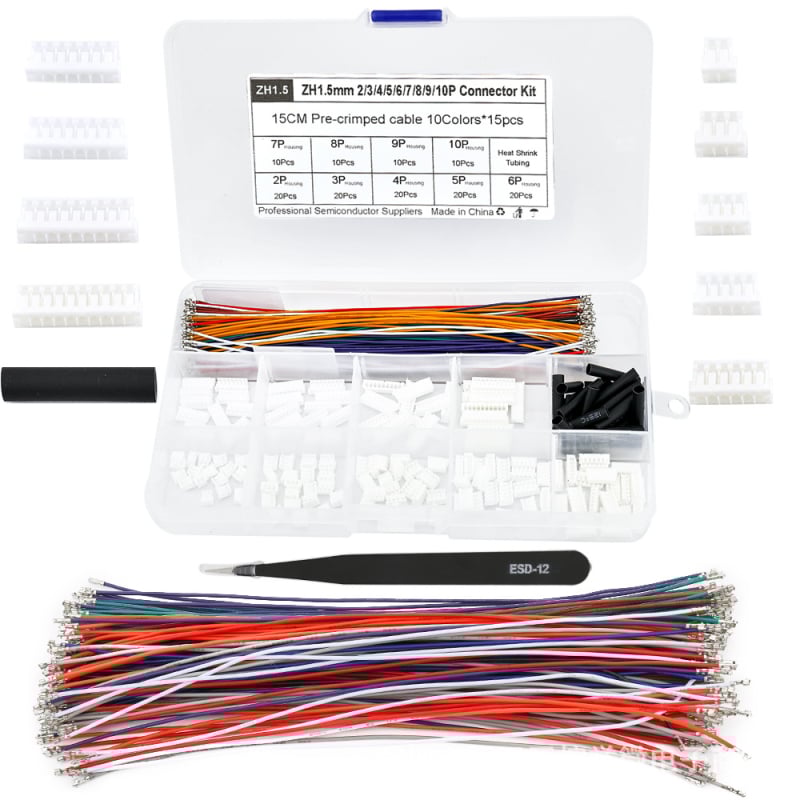 Rong yuwei 230 komada 2,54 mm terminalni komplet za blok od 9 polova