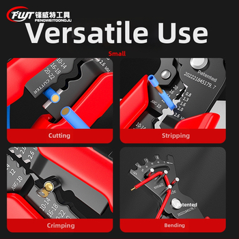 Elektriko laidų krimpavimo replės, taupymo mechanizmas, chromo vanadžio plienas, 0,3 kg, Feng Weite