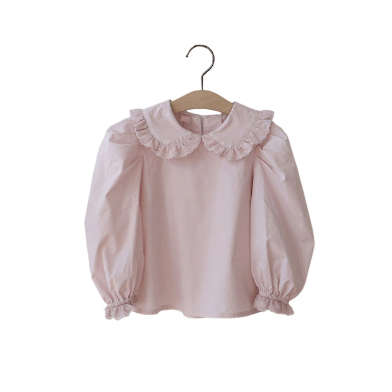 Strawberry gyerekeknek készült pamut ing galléros, hosszú ujjú, 100% pamut, puha felület, univerzális stílus, 3–8 éveseknek (ősz 2025)