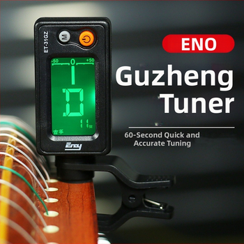 Guzheng tuneris – Modelis ET18GZ, Zīmols Eno, Materiāls: Plastika, Piemērots mūzikas instrumentiem, Elektronisks tuneris