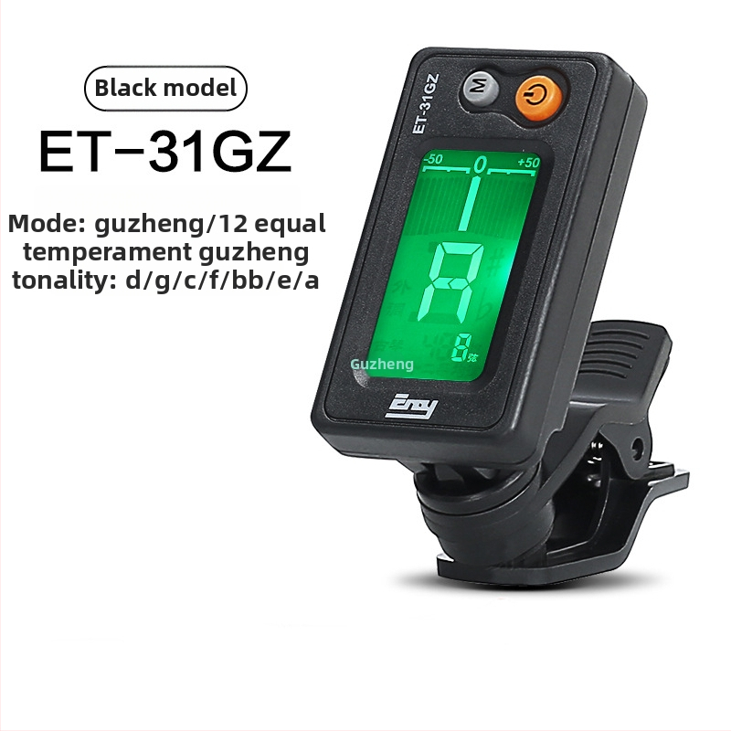 Guzheng tuneris – Modelis ET18GZ, Zīmols Eno, Materiāls: Plastika, Piemērots mūzikas instrumentiem, Elektronisks tuneris