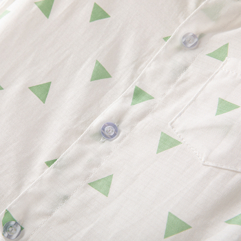 Gyerekeknek készült ing, koreai stílusú gallérral, rövid ujjú, 95% pamut, 3–8 éveseknek