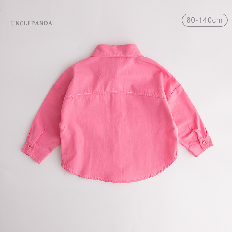 Unclepanda Dječja košulja - 100% pamuk, rever ovratnik, dugi rukav, za djecu od 3 do 8 godina