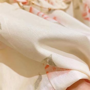 Dječja bluza za djevojčice s volanima i cvjetnim uzorkom, korejski stil, dugi rukavi
