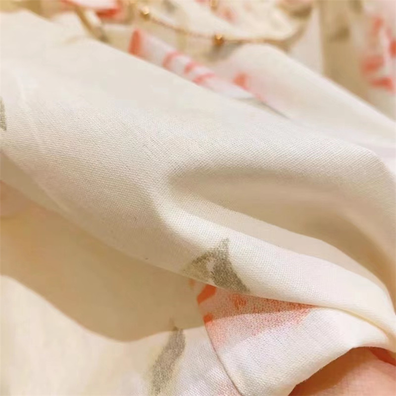 Dječja bluza za djevojčice s volanima i cvjetnim uzorkom, korejski stil, dugi rukavi