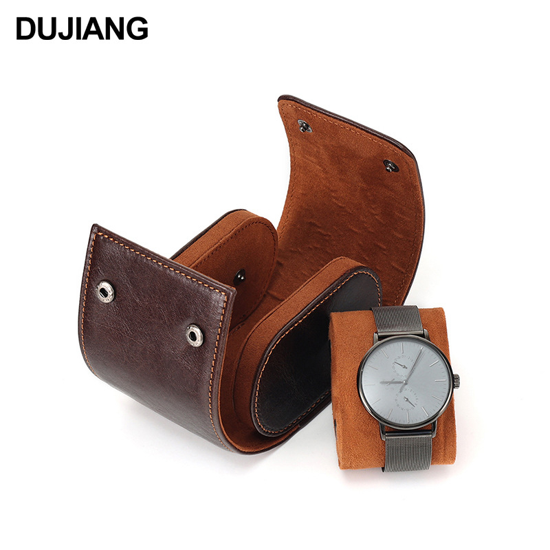 Muška kožna kutija za satove s magnetskim zatvaračem, vintage dizajn, ručna izrada, mogućnost prilagodbe