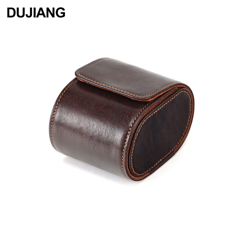 Muška kožna kutija za satove s magnetskim zatvaračem, vintage dizajn, ručna izrada, mogućnost prilagodbe