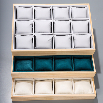 Drvena kutija za satove i narukvice za pohranu nakita | Materijal: Drvo • Namjena: Pakiranje narukvica • Paket: Vrećica • Posebno pakiranje: Nakit pakiranje • Marka: Liyan Packaging