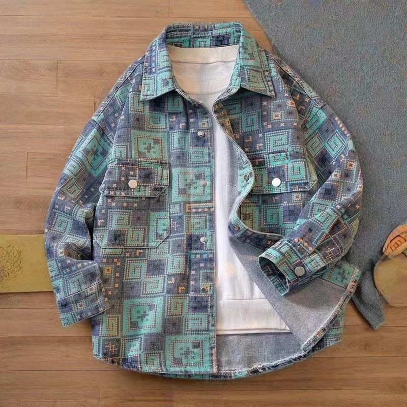 Jachetă de toamnă din corduroy pentru băieți, model cu grilă, glugă detașabilă, lansare primăvara 2025, pentru vârsta 1–3 ani