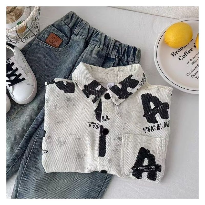 Zēnu kokvilnas garās piedurknes krekliņš ar V kakla izgriezumu, sporta stilā, 100% kokvilna, pavasaris–rudens 2025