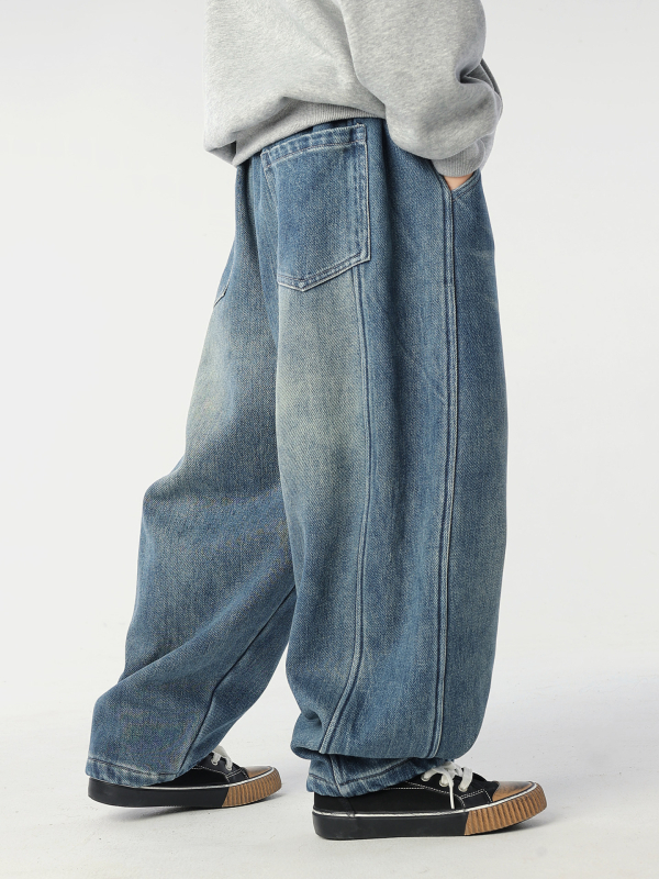 Dječje traper hlače s flekso podstavom, zimske, srednji pojas s elastičnim remenom, 90% pamuka, Siro twill denim