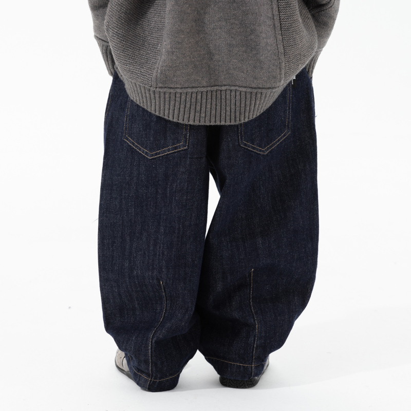 Pantaloni pentru băieți, stil coreean, iarnă, lungi, talie medie, vârsta 3–8 ani, țesătură principală: 78.8% bumbac / 21.2% bumbac reciclat; căptușeală: 100% poliester