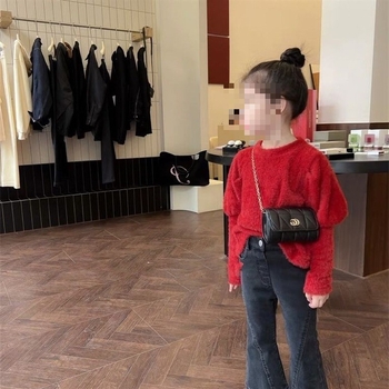 Pantaloni din denim pentru copii, stil coreean, 80% bumbac, pantaloni lungi pentru 1–3 ani