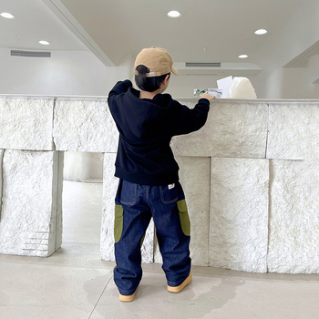 Dječje hlače u japanskom stilu, pamuk 99%, za djecu 3–8 godina, proljeće i jesen