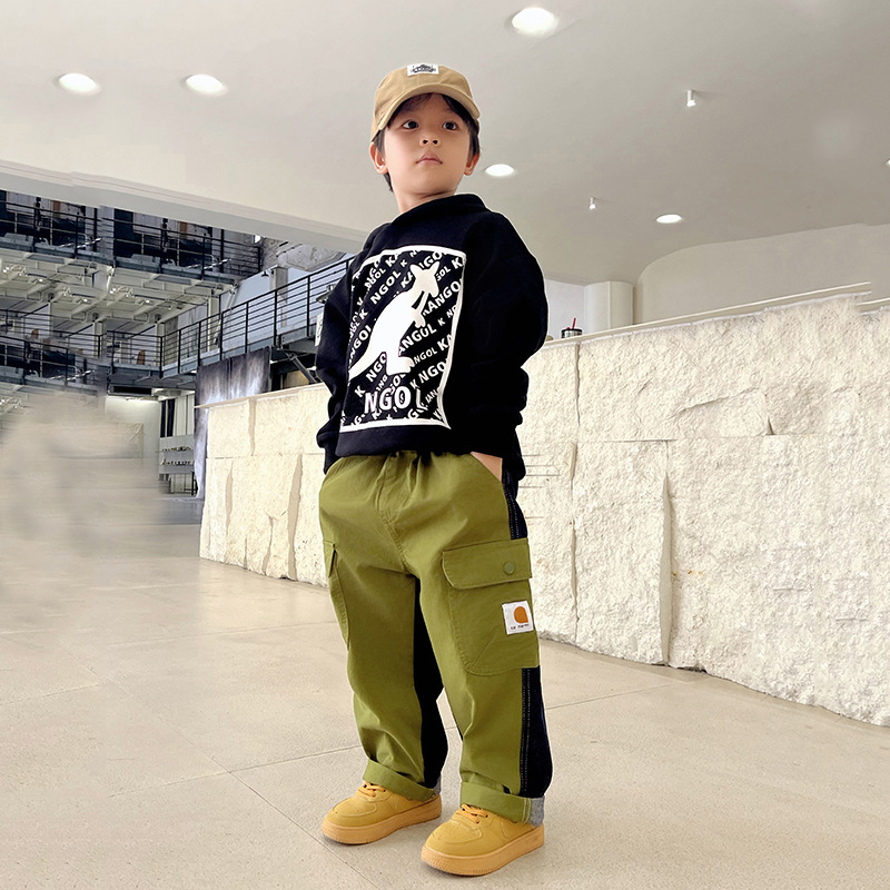 Dječje hlače u japanskom stilu, pamuk 99%, za djecu 3–8 godina, proljeće i jesen