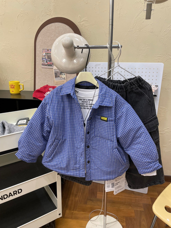 Fleece-alátétes cargo farmernadrág, laza egyenes szabás, 95% pamut, téli 2025, uniszex gyerekeknek 8 évesnél idősebbeknek