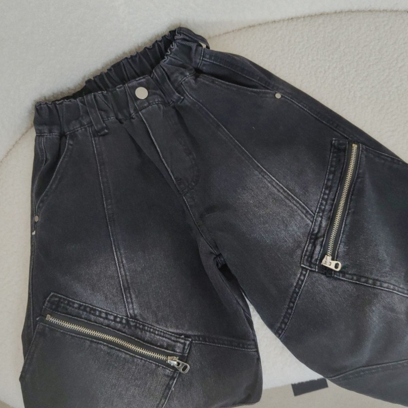 Dječje traperice za dječake, denim, 60% pamuk, srednji pas, meka obrada