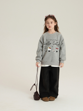 Dječje hlače za djevojčice u korejskom stilu s točkicama, podstavljene flisom, ravni kroj, zima 2025, uzrast 3–8 godina.