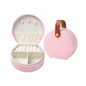 Borui kožna kutija za nakit – Prenosna kutija u stilu sata za ogrlice, prstenje i naušnice – Podrijetlo Jinhua