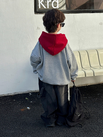 Gyerekeknek készült melegen bélelt farmernadrág, 100% pamut, téli kollekció 2025, középmagas derék, egyszínű