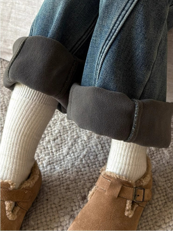 Dječje traper hlače za djevojčice, casual stil, srednji porast struka s elastikom, zimska odjeća, za djecu od 8 godina