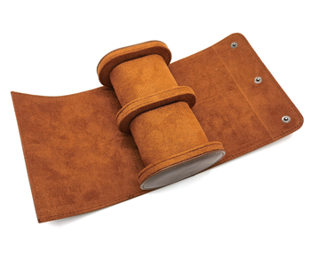 PU bőr óratartó doboz, két darabos készlet, két kártyatartó rekesszel – OPP + tálca csomagolás, ajándék- és ékszercsomagolás