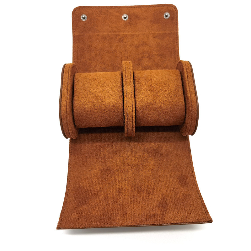 PU bőr óratartó doboz, két darabos készlet, két kártyatartó rekesszel – OPP + tálca csomagolás, ajándék- és ékszercsomagolás