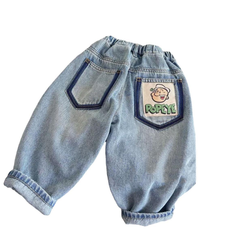 Traperice za dječake u korejskom stilu – proljetne, udobne jeans hlače s ravnim krojem