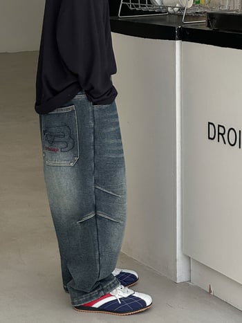Dječje traperice u korejskom stilu, 100% pamuk, meka obrada tkanine, jesensko izdanje 2025, za dob 3–8 godina