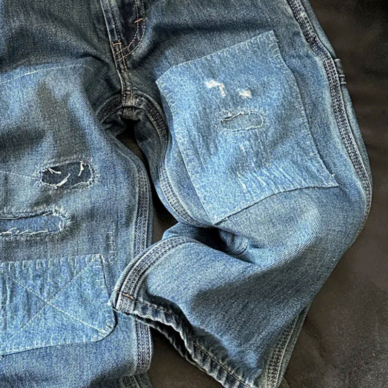 Dječje traperice, korejskog stila, osnovni kroj, poliester denim, mekana obrada, niski struk, elastični pojas, jednobojne