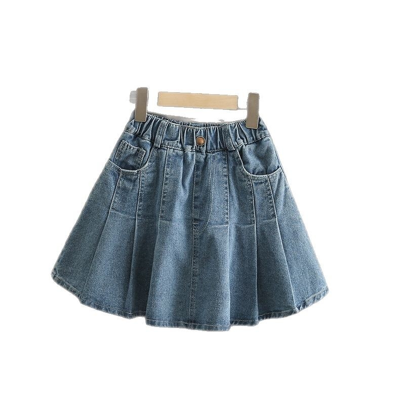 Dječja djevojčica s visokim strukom plisirana suknja od pamuka 51–70%, mekana obrada, za uzrast 8+