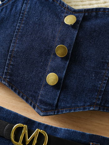 Costum pentru copii din două piese, din bumbac, pentru vârsta 3–8 ani, sezon vară, primăvară și toamnă.