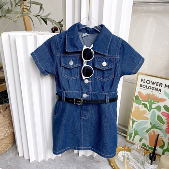 Very Fish lányoknak pamut ruha, hercegnőstílus, rövid ujjú, RX1668