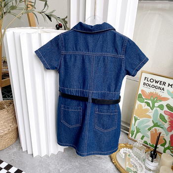 Very Fish lányoknak pamut ruha, hercegnőstílus, rövid ujjú, RX1668