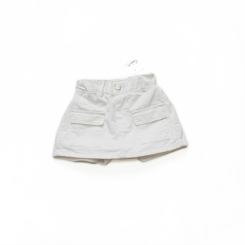 Lányoknak szóló pamut denim szoknya beépített rövidnadrággal, 100% pamut, lágyított felület, 3–8 éveseknek