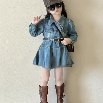 Dječja suknja, korejskog stila, korduroj od zeca dlake 71–80%, A-linijski kroj, za novorođenčad 0–12 mjeseci