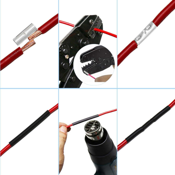 1-pólusú vezeték ferrula terminál blokk, 22-10 AWG, 200 darabos dobozban, tartalmaz 45 hőszigetelő csövet