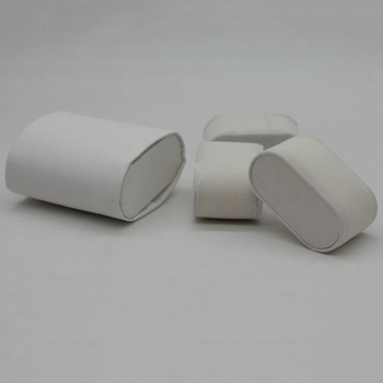 Square Garden Μαξιλάρι προβολής ρολογιού – PU Leather, Beaded Flannel, Pearl Velvet Core, Συσκευασία κοσμημάτων