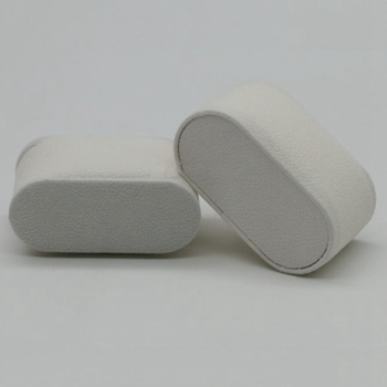 Square Garden Μαξιλάρι προβολής ρολογιού – PU Leather, Beaded Flannel, Pearl Velvet Core, Συσκευασία κοσμημάτων