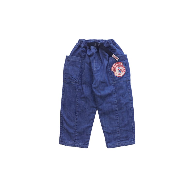 Dječje traperice s flis podstavom, dizajn karikatura i slova, srednji struk, zima 2025