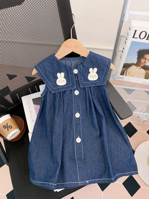 Dječja haljina za djevojčice od korduroja, s naramenicama, A-linijski kroj, Dream Chenxi